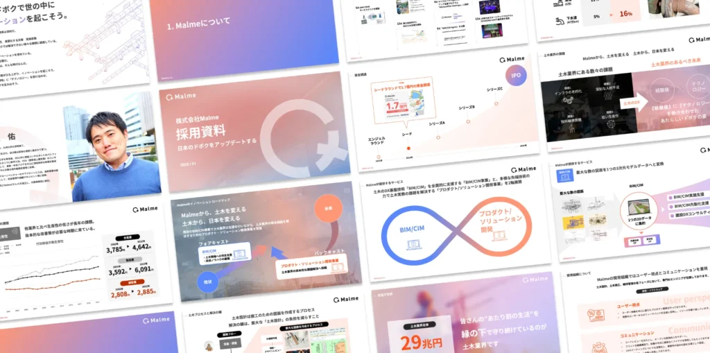 【Malme】スタートアップ向け採用資料制作